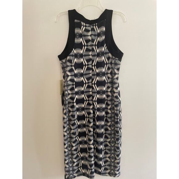 Presley Skye Black, Cream & Grey‎ Pattern Dress Tribal Size X-Large - Picture 8 of 10